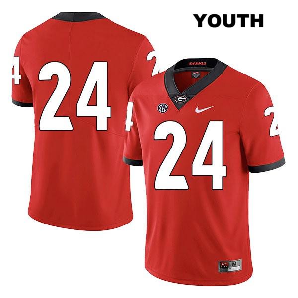 Georgia Bulldogs Youth Matthew Brown #24 NCAA No Name Legend Authentic Red Nike Stitched College Football Jersey XSX6456YA